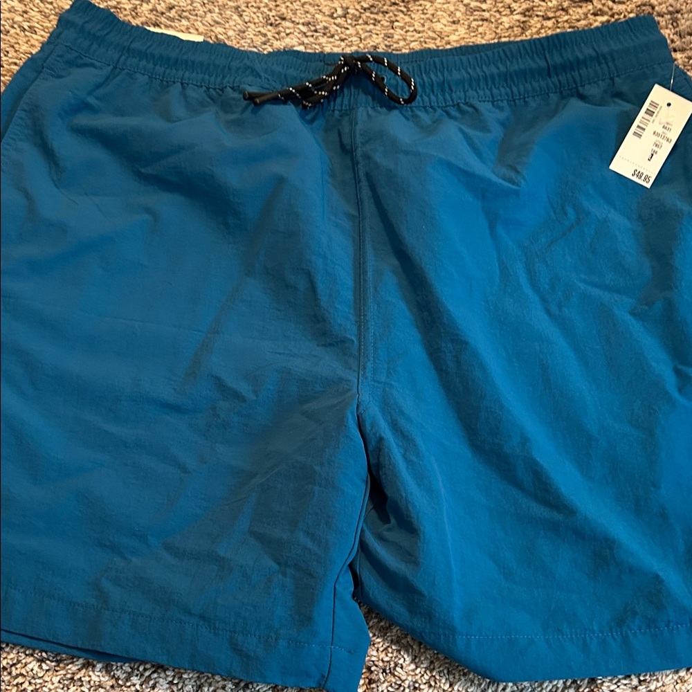 Men's NWT Aeropostale Kickback Shorts Teal Blue